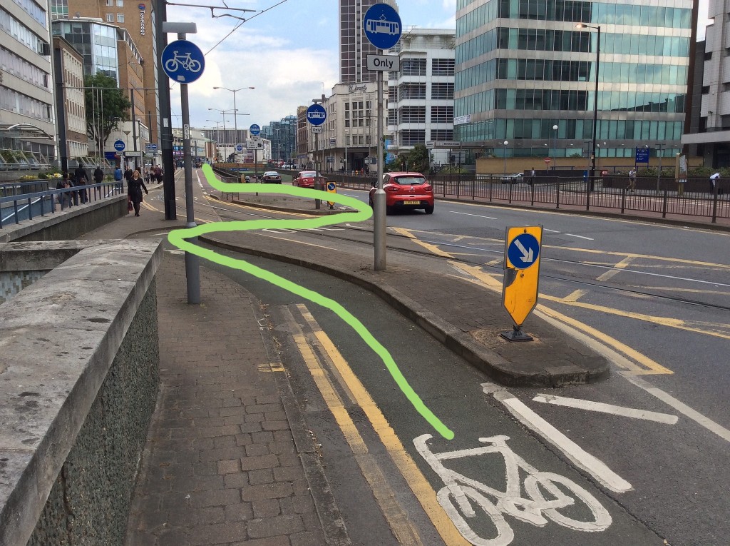 Jug handle on Wellesley Road
